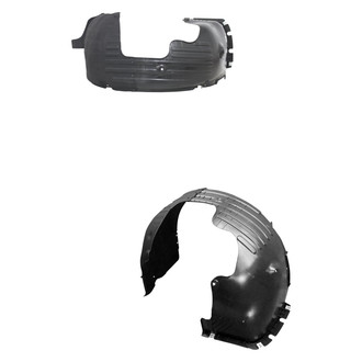 Alzare® - Front Driver and Passenger Side Fender Liner Set (CAPA Certified)