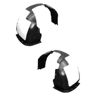 Alzare® - Front Driver and Passenger Side Fender Liner Set (CAPA Certified)