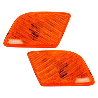 Alzare® - Driver Side Replacement Side Marker Light Set (Standard Line)