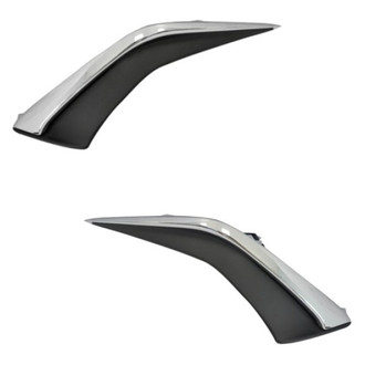 Alzare® - Front Driver and Passenger Side Bumper Cover Molding Set (Standard Line)