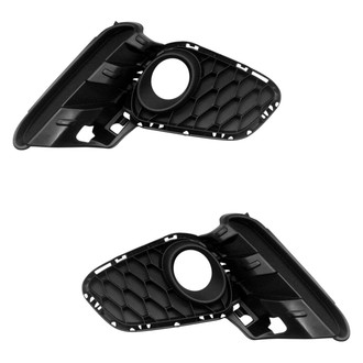Alzare® - Front Driver and Passenger Side Fog Light Bezel Set (Standard Line)