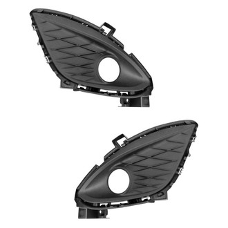 Alzare® - Front Driver and Passenger Side Fog Light Bezel Set (Standard Line)