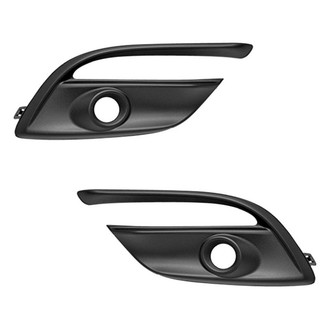 Alzare® - Front Driver and Passenger Side Fog Light Bezel Set (Standard Line)