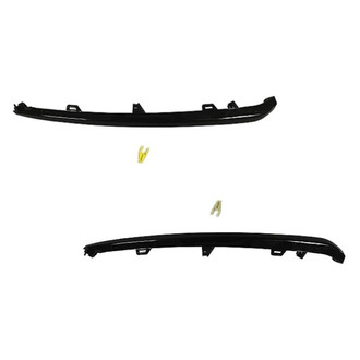 Alzare® - Front Lower Driver and Passenger Side Bumper Cover Molding Set (Standard Line)
