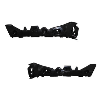 Alzare® - Rear Driver and Passenger Side Bumper Cover Retainer Bracket Set (Standard Line)