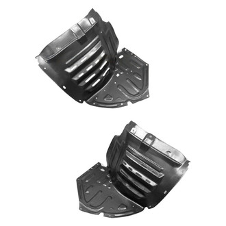Alzare® - Front Driver and Passenger Side Fender Liner Front Section Set (Standard Line)