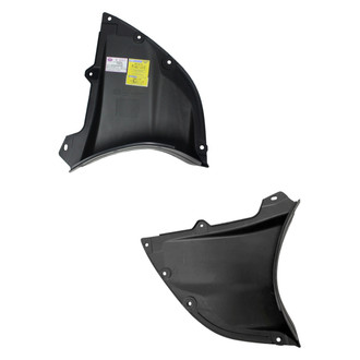 Alzare® - Front Driver and Passenger Side Fender Splash Shield Set (CAPA Certified)
