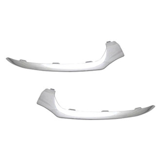 Alzare® - Front Lower Driver and Passenger Side Bumper Cover Molding Set (Standard Line)