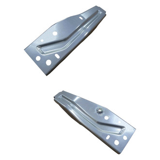 Alzare® - Front Driver and Passenger Side Bumper Cover Support Set (CAPA Certified)