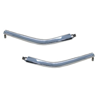 Alzare® - Front Upper Driver and Passenger Side Bumper Cover Molding Set (Standard Line)
