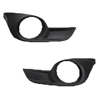 Alzare® - Front Driver and Passenger Side Fog Light Bezel Set (CAPA Certified)