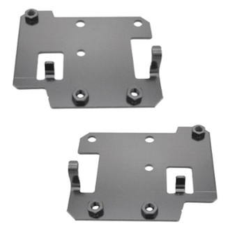 Alzare® - Front Inner Driver and Passenger Side Bumper Bracket Set (CAPA Certified)