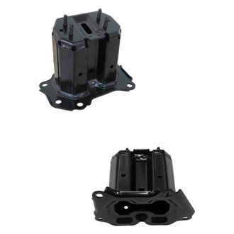Alzare® - Front Driver and Passenger Side Bumper Reinforcement Bracket Set (CAPA Certified)