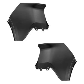 Alzare® - Rear Driver and Passenger Side Bumper Cover Set (Standard Line)