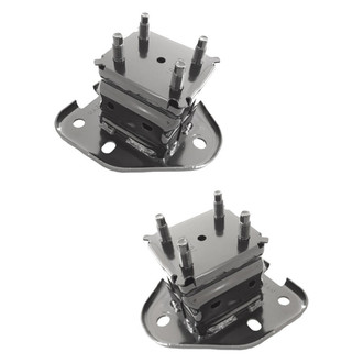 Alzare® - Rear Driver and Passenger Side Bumper Bracket Set (CAPA Certified)
