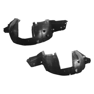 Alzare® - Front Driver and Passenger Side Fender Liner Set (CAPA Certified)