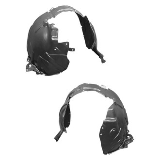 Alzare® - Front Driver and Passenger Side Fender Liner Set (CAPA Certified)