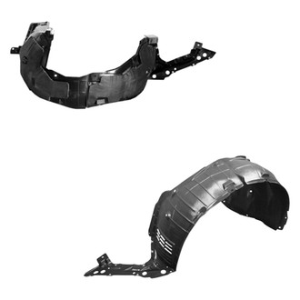 Alzare® - Front Driver and Passenger Side Fender Liner Set (CAPA Certified)