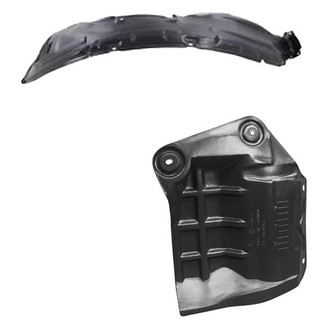 Alzare® - Front Driver and Passenger Side Fender Splash Shield Set (Standard Line)