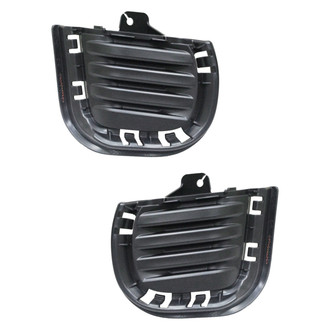 Alzare® - Front Driver and Passenger Side Fog Light Cover Set (CAPA Certified)