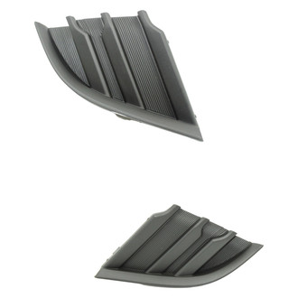 Alzare® - Front Lower Driver and Passenger Side Fog Light Cover Set (CAPA Certified)