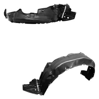 Alzare® - Front Driver and Passenger Side Fender Liner Set (CAPA Certified)