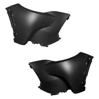 Alzare® - Front Driver and Passenger Side Bumper Cover Set (CAPA Certified)