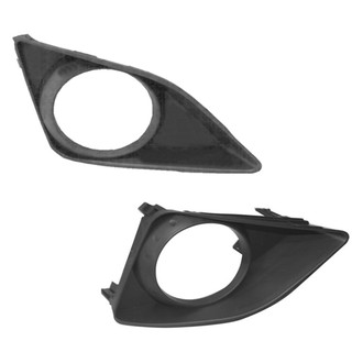 Alzare® - Front Driver and Passenger Side Fog Light Bezel Set (Standard Line)