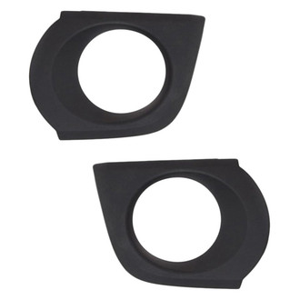 Alzare® - Front Driver and Passenger Side Fog Light Bezel Set (Standard Line)