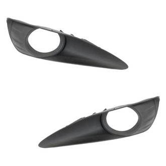 Alzare® - Front Driver and Passenger Side Fog Light Bezel Set (Standard Line)