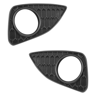 Alzare® - Front Driver and Passenger Side Fog Light Bezel Set (Standard Line)