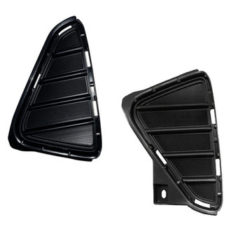 Alzare® - Front Driver and Passenger Side Fog Light Cover Set (CAPA Certified)