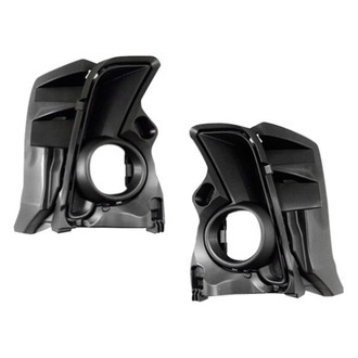Alzare® - Front Driver and Passenger Side Fog Light Bezel Set (Standard Line)