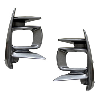 Alzare® - Front Driver and Passenger Side Fog Light Bezel Set (Standard Line)