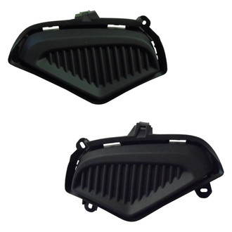 Alzare® - Front Driver and Passenger Side Fog Light Cover Set (Standard Line)