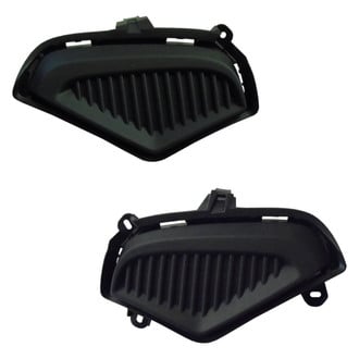 Alzare® - Front Driver and Passenger Side Fog Light Cover Set (CAPA Certified)