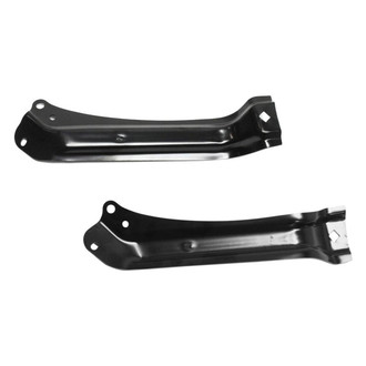 Alzare® - Front Upper Driver and Passenger Side Bumper Cover Bracket Set (Standard Line)