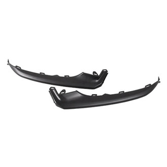 Alzare® - Front Lower Outer Driver and Passenger Side Bumper Cover Molding Set (CAPA Certified)