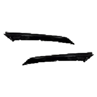 Alzare® - Front Driver and Passenger Side Bumper Cover Molding Set (CAPA Certified)