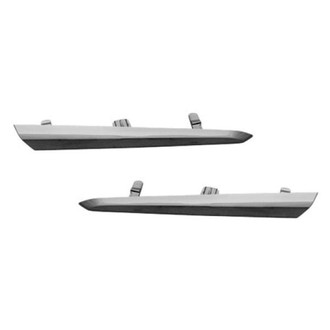 Alzare® - Front Driver and Passenger Side Bumper Cover Molding Set (Standard Line)