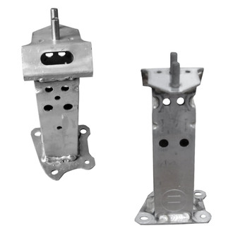 Alzare® - Front Lower Driver and Passenger Side Bumper Bracket Set (CAPA Certified)