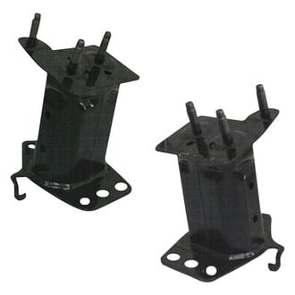 Alzare® - Front Driver and Passenger Side Bumper Bracket Set (CAPA Certified)