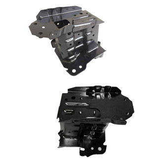 Alzare® - Front Driver and Passenger Side Bumper Bracket Set (CAPA Certified)