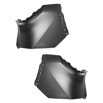 Alzare® - Rear Driver and Passenger Side Bumper Cover Set (Standard Line)