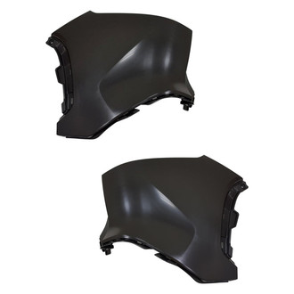 Alzare® - Rear Driver and Passenger Side Bumper Cover Set (CAPA Certified)