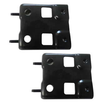 Alzare® - Rear Driver and Passenger Side Bumper End Cap Support Bracket Set (Standard Line)