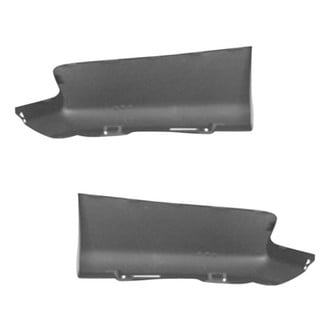 Alzare® - Rear Driver and Passenger Side Bumper Spoiler Set (CAPA Certified)