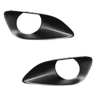 Alzare® - Front Driver and Passenger Side Fog Light Bezel Set (Standard Line)