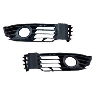 Alzare® - Front Driver and Passenger Side Fog Light Bezel Set (Standard Line)