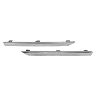 Alzare® - Rear Driver and Passenger Side Bumper Cover Molding Set (Standard Line)